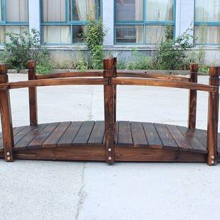 防腐木桥户外庭院花园碳化木桥拱桥小木桥实木景观工程桥装饰桥