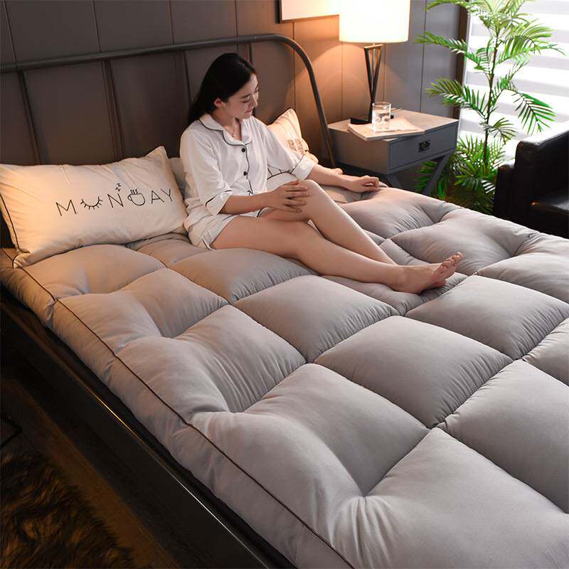 厂家直销加厚立体磨毛羽丝绒床垫学生宿舍单人双人可折叠榻榻床褥