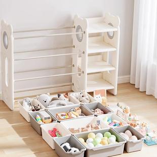 儿童宝物宝家用多玩具收层纳玩架落IXV地简易分类整理箱置物架具