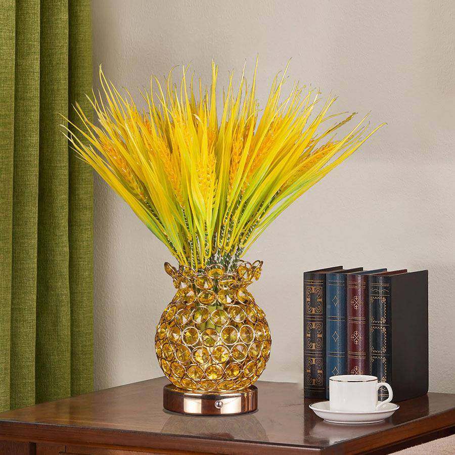 新款大麦光麦水晶灯开业大麦摆件穗大LEA麦花篮束三色充电款花麦