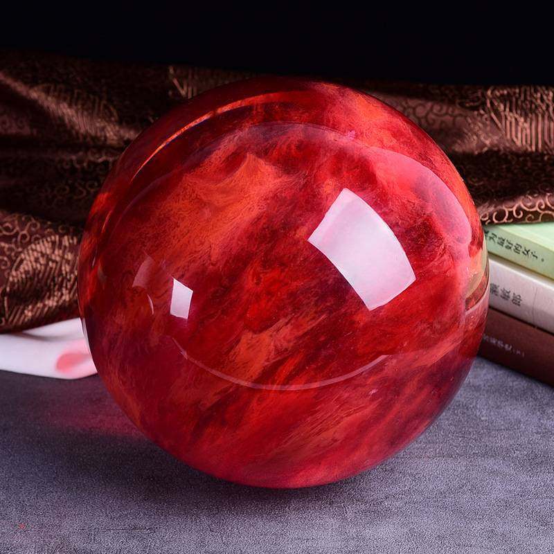高档天然红水晶球招财风水球财源广进办公室茶室酒柜摆件家居饰品,玩具/童车/益智/积木/模型,垂直悬浮玩具,淘宝优惠券,粉丝福利购,淘宝优惠卷