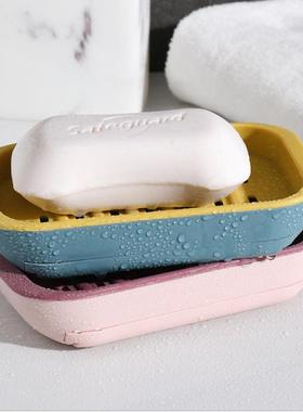 肥皂肥盒皂壁挂式卫生间免打孔香MLR皂双层盒沥家用浴室水香皂置