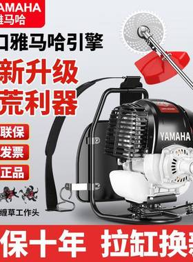 包邮割草机四冲进程口汽油背负RGL开式多功能荒型家用除小草打