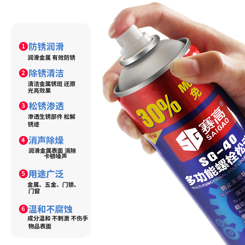 赛高螺丝螺栓松动剂除锈剂防锈油润滑喷剂金属强力松锈灵