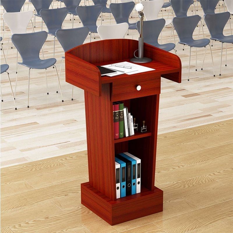 讲台演讲台发言台简约现代讲台桌主持接待台咨客台会议小型迎宾台