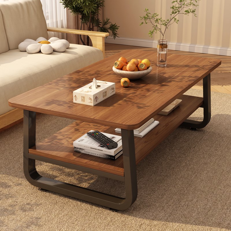 实木茶几小户型客厅家用现代简约出租屋用新款办公室沙发边小桌子