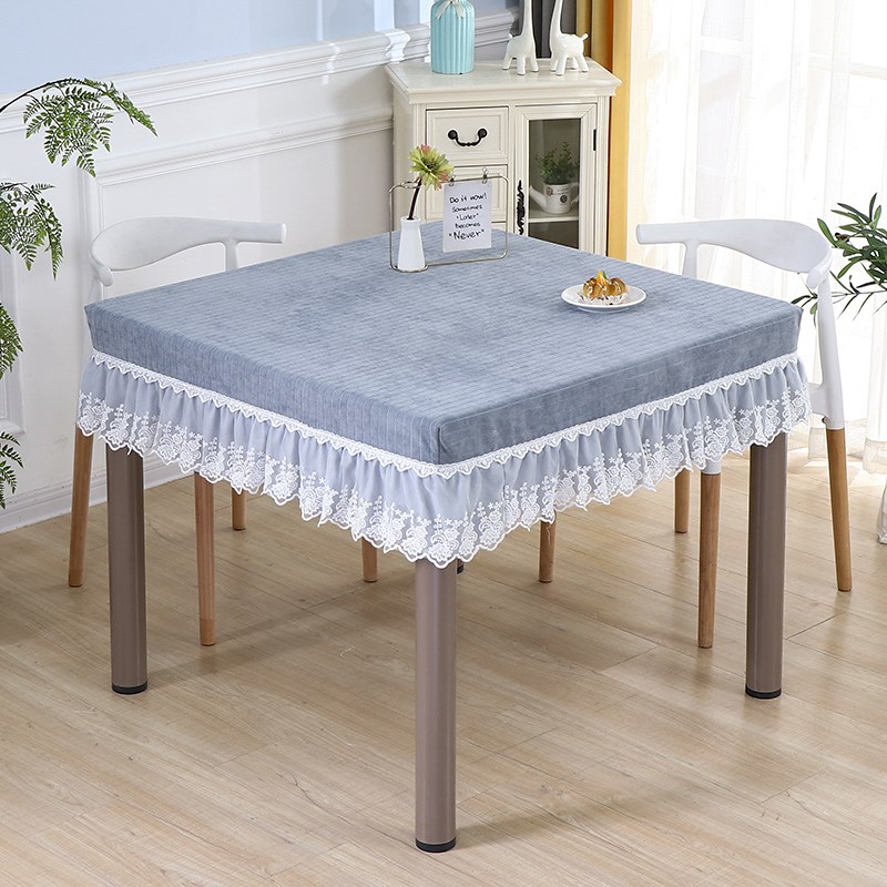 家用麻将机八仙桌茶几防尘罩麻将桌套罩正方形烤火桌罩方桌桌布