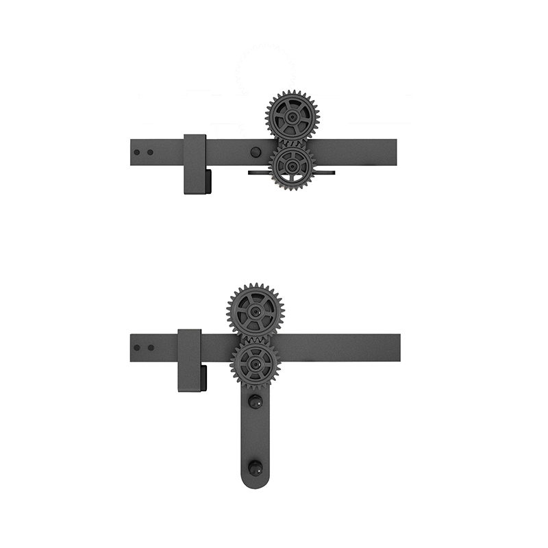 谷仓门吊轨轨道配件全齿轮带阻尼五金谷仓门吊轨轨道配件全