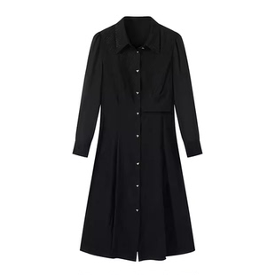 连衣裙 长袖 高级感气质精致衬衫 L0308A015 甜甜圈