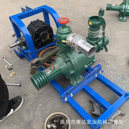 电机款远距离输送水源 三片叶轮多级泵 4寸柴油机拖车款