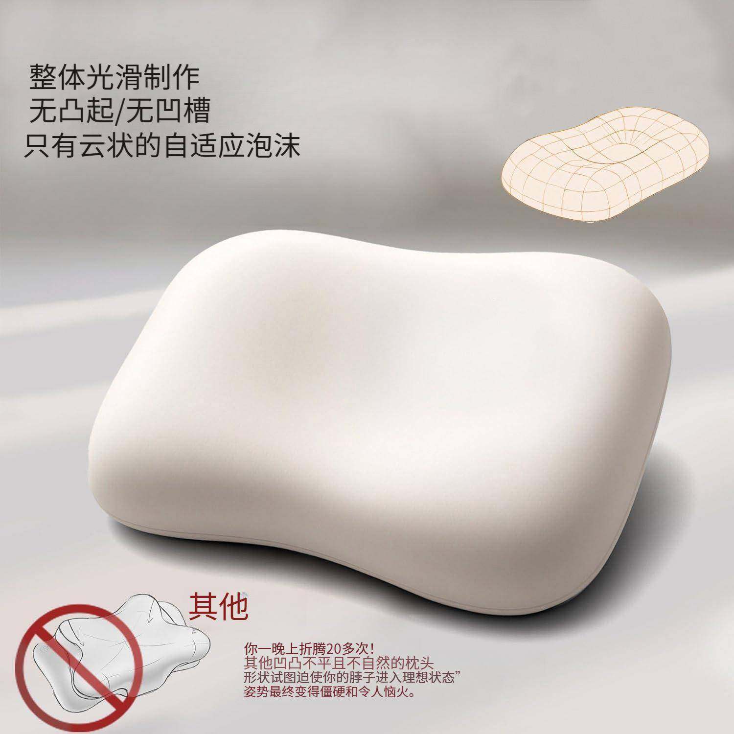 护颈枕记忆棉枕头慢回弹符合人体工学枕头侧卧仰卧专用睡眠枕