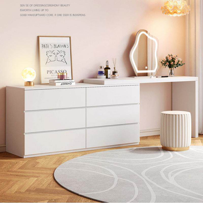 梳妆台卧室简约现代2024新款小户型主卧转角书桌一体斗柜化妆桌子