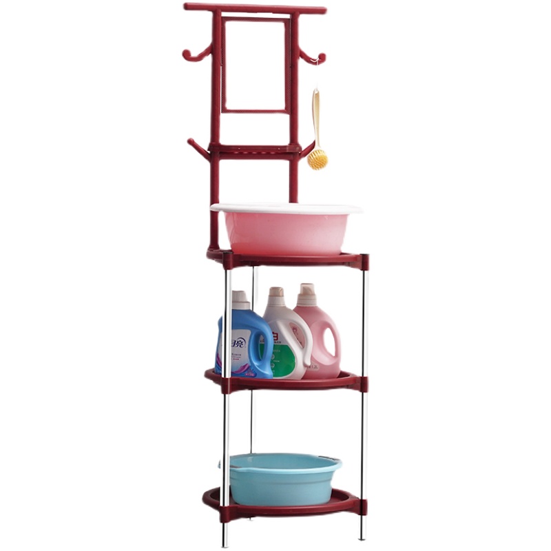 新款脸盆架落地家用现代简约结婚农村洗脸盆架子带镜子