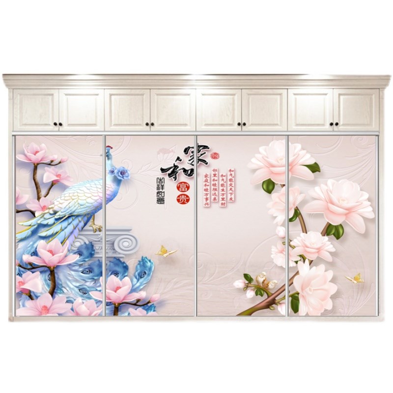 定制衣柜移门钢化玻璃衣橱推拉门壁柜滑动门简约衣帽间移动门