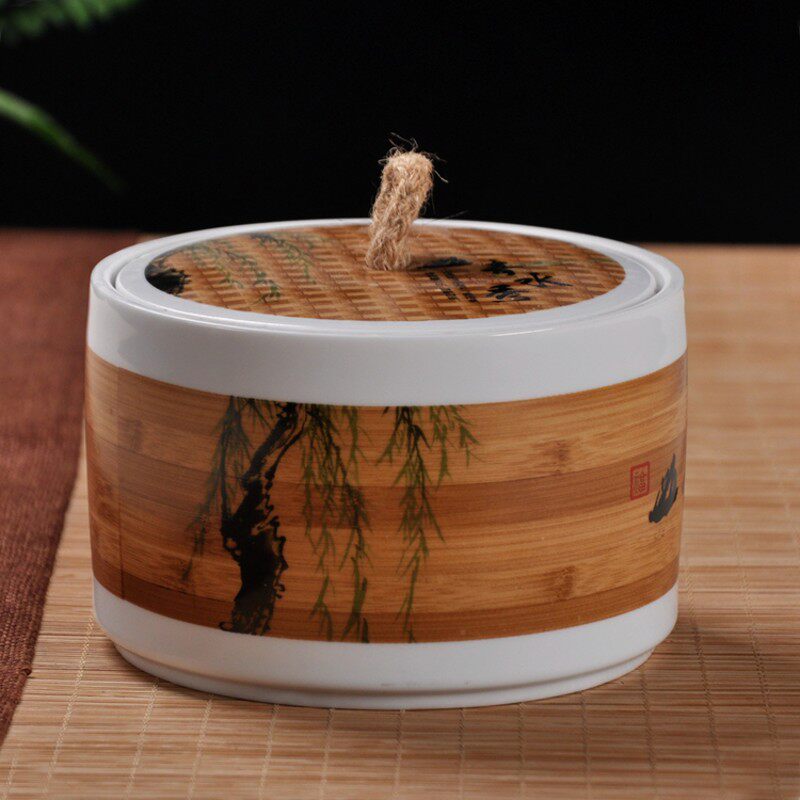 红龙茶叶罐陶瓷大号定窑密封罐包装礼盒青瓷铁观音红茶储存罐茶罐图片