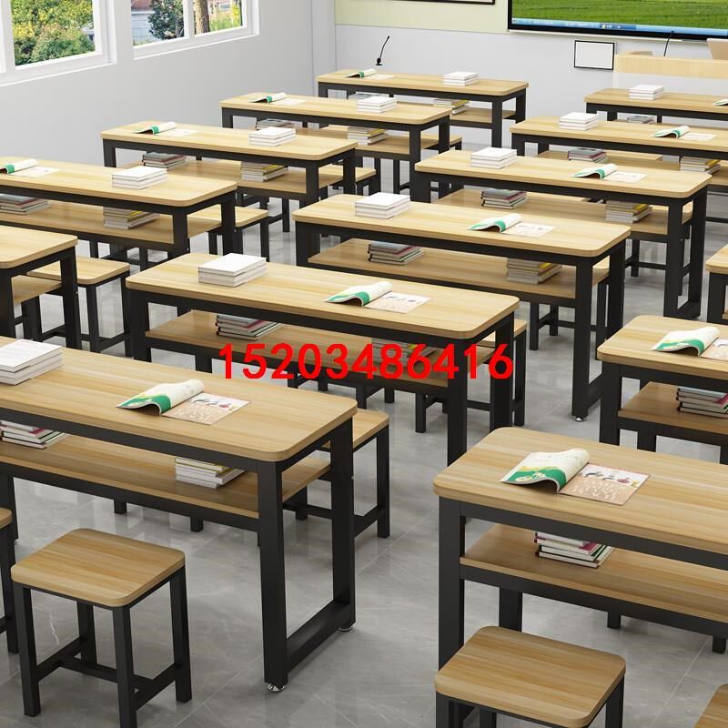 课桌椅培训班学校辅导班补习班圆角学习桌书桌椅中小学生培训直销