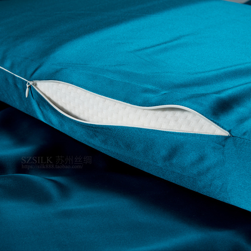 真丝枕乳胶高低枕专用面重磅100桑蚕丝X0cm单人记忆枕头