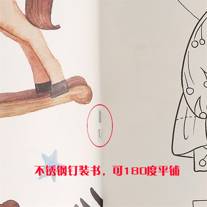 韩国Dingles Dolly丁格尔多莉公主涂色书填色本孕妇胎教减压绘画