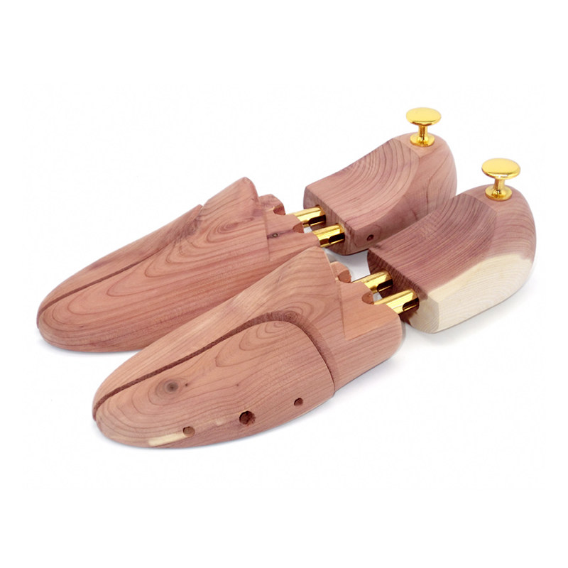 雪松木鞋撑清香实木鞋楦鞋栓扩鞋器可调节皮鞋子定型防皱防变形