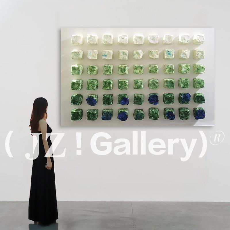 JZ《岁月织锦》意式极简客厅装饰画高级感立体实物装置画卧室挂画