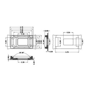 伟宸光电EONLD5730光0.5W灯黄珠芯片黄m光590 5E95nm超高亮150A