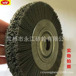 磨料丝抛光轮 150*25*32孔 杜帮丝抛光刷 磨料丝轮 磨料丝刷