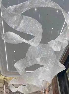 酒店大堂宴会厅水晶吊灯飘JVP盘带创意售楼灯部沙大型艺型术造装