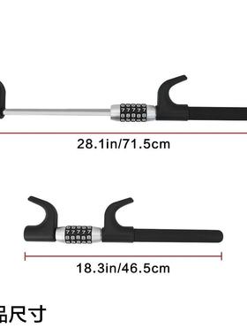 热2销新款汽方向盘密码锁kg合金材通用防盗质U型密码车OYK锁方向