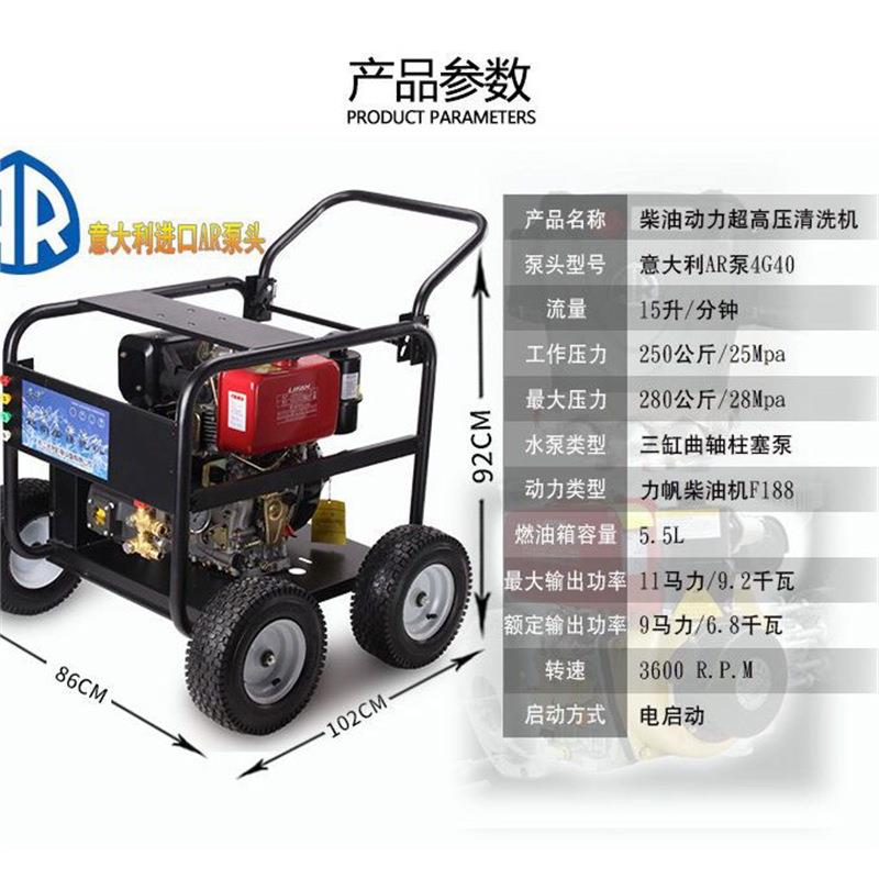 油公超高压清SVN洗机250公斤斤意大利进口除泵头锈剥柴树皮环卫清