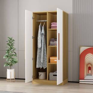 6R现代简约衣橱衣柜家用卧室简易出租房用组装小型实木经济型柜子