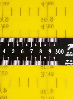 03米电镀黑钢尺米黑色钢3尺3米电不镀钢尺锈钢W-C直尺3#1