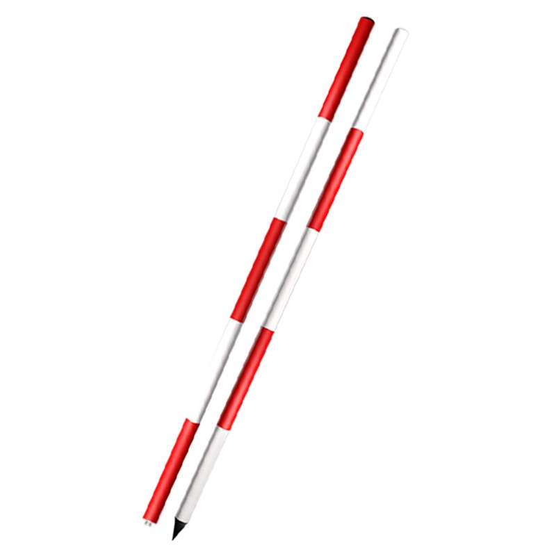 铝合金花杆计米器2米/3米/5米铝合金花杆标杆抽拉活节花杆