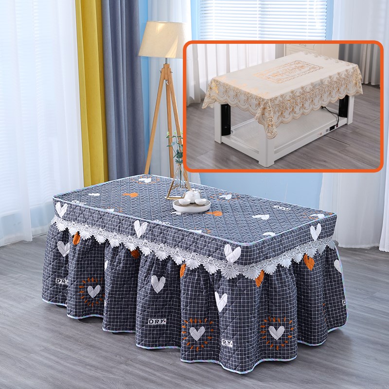 新款烤火罩电炉罩加厚桌面罩茶几罩长方形取暖桌布罩烤火被