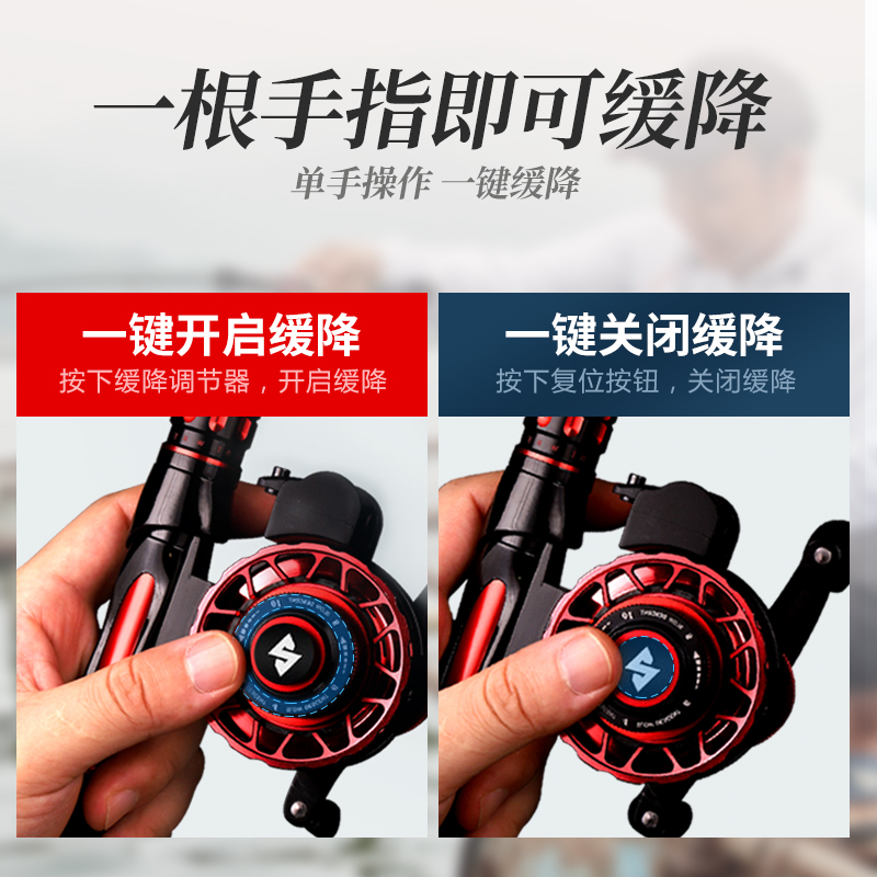 哈斯达筏钓轮 带泄力筏轮微铅轮轮前打轮渔轮鱼线轮 金属微铅轮