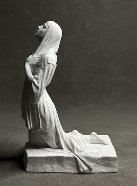 现代简约艺石膏雕塑书架桌展示柜装饰摄影道具背景氛围摆件礼品