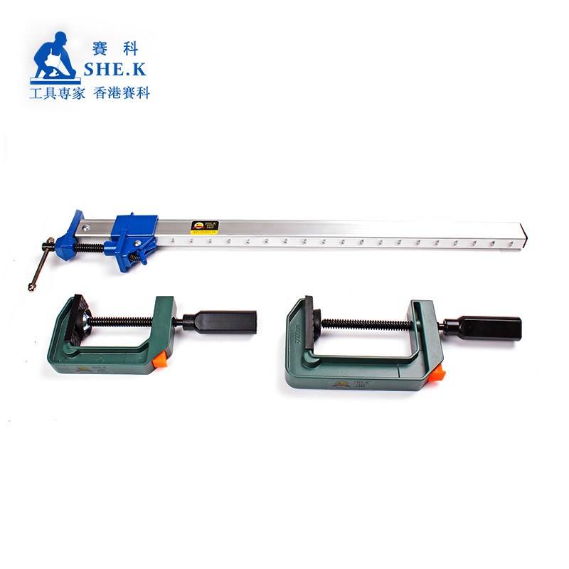 赛科铝合金G字夹轻型F夹C型木工夹D形固定夹快速松紧木工夹具