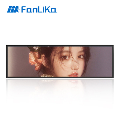 凡利卡条形屏广告机地铁站机场液晶长条屏显示器超市货架展示屏