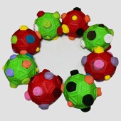 逗乐宠物镂空耐咬嗅闻球益智消耗体力橡胶宠物藏食玩具漏食狗玩具