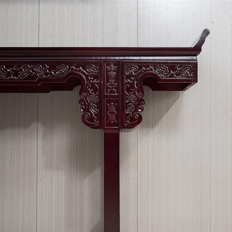 大中堂家用堂屋条案八仙桌实木客厅供桌家具六件中堂中式神台农村