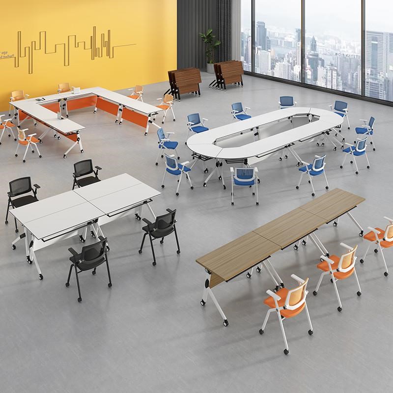 折叠会议培训桌椅可移动拼接办公桌长条桌多功能人学生课桌