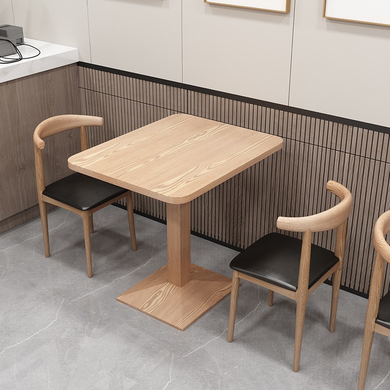 桌子餐饮商用奶茶汉堡店桌椅装快餐店面馆出租房家用小户型饭桌