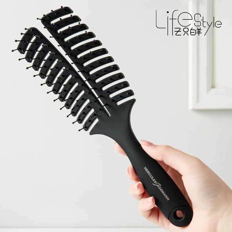 德国Hercules赫格丽头皮按摩梳子便携气囊梳直发梳顺滑蓬松防打结