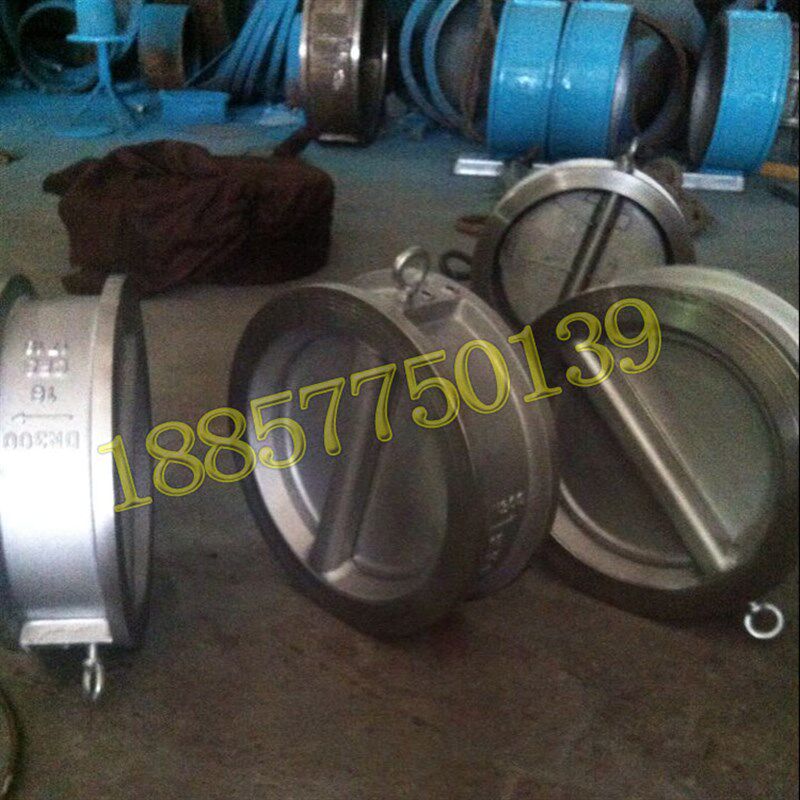 H76ZG/对夹式蝶形双瓣止回阀铸钢不锈钢蝶式单向阀H76HX-16C25P