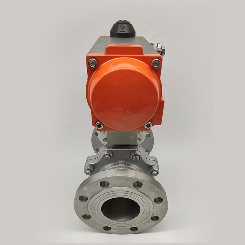 Q1F-1P/C气动不锈钢/铸钢法兰球 T蒸汽气动切断DN15-200