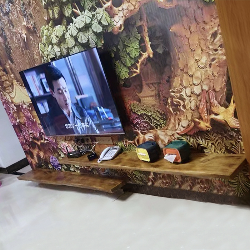 多用途隔板定制实木大板桌面折叠桌吧台面电视柜阳台桌窗台板原木