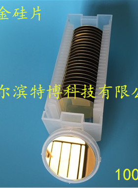 2英寸镀金硅片10mm方形圆形 科研实验sem材料磁控溅射工艺100nm
