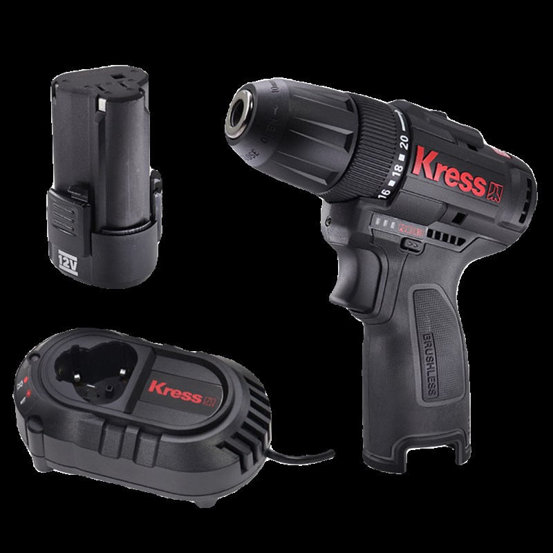 卡胜锂电钻手钻KU202家用电动螺丝刀无刷锂电钻裸机V电池充电器