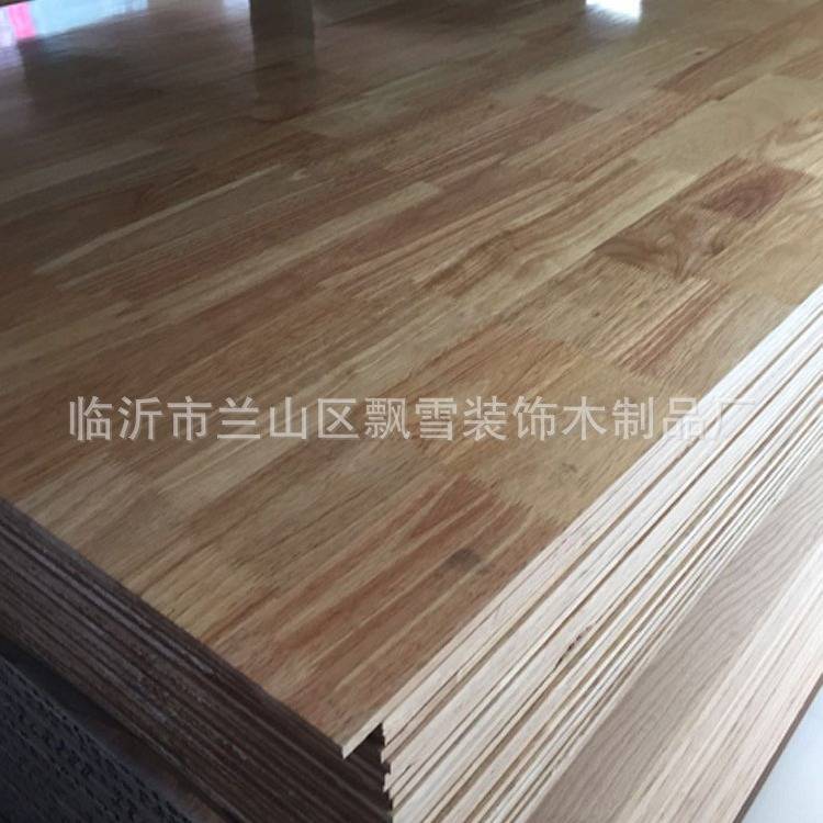 8mm橡胶木集成材家具板uv漆免漆环保E0级插接板集成材背板薄板图片