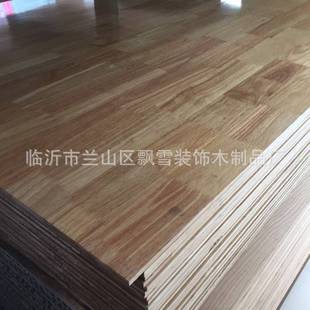 8mm橡胶木集成材家具板uv漆免漆环保E0级插接板集成材背板薄板