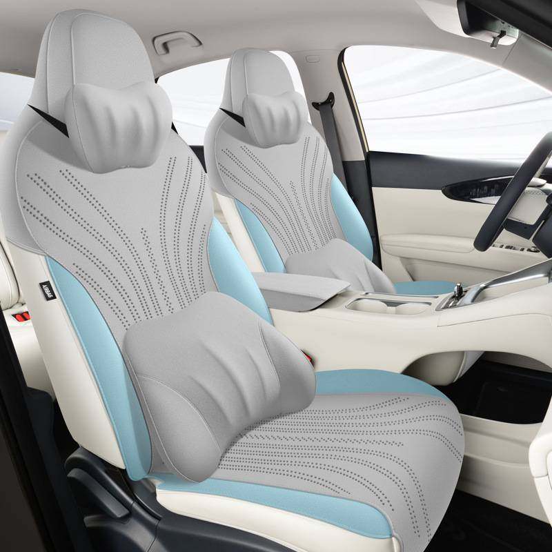 专用于吉利星愿坐垫四季通用小蛮腰汽车座套半包超薄座椅套简安装
